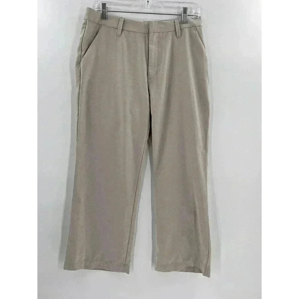 Patagonia Khaki Lightweight Hiking Outdoor Casual Pants Women's size 10 EUC